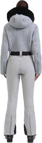 Vista 50 de GSOU SNOW Traje de esquí para mujer, traje de nieve delgado de una pieza, chaqueta de nieve, impermeable, resistente al viento, deportes al aire