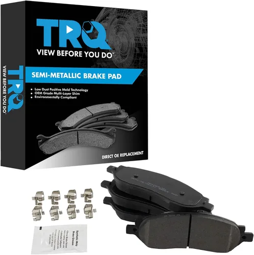 Vista 170 de TRQ Pastillas de freno delanteras semi metálicas compatibles con Ford Expedition 2018-2021 F-150 2018-2020 Lincoln Navigator 2018-2022