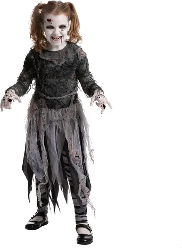 Vista 7 de Spooktacular Creations Disfraz de niña zombi vendaje para fiesta de disfraces de Halloween juegos de rol fiestas temáticas