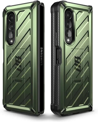 Vista 8 de SUPCASE Funda para Samsung Galaxy Z Fold 3 con soporte (Unicorn Beetle), [protector de pantalla integrado y clip para cinturón] Funda protectora