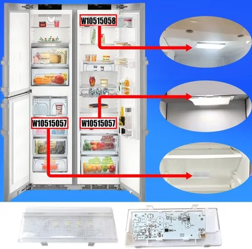 Vista 5 de Reemplazo de luz LED WPW10515057 (AP6022533) W10515057 3021141 PS11755866 W10398007 para frigorífico WRS322FDAW04