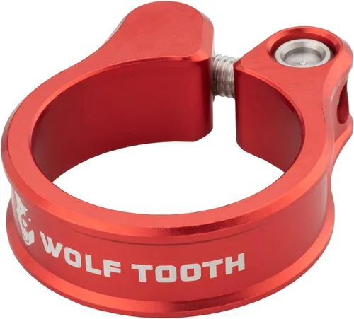 Vista 8 de Wolf Tooth Abrazadera de tija de sillín de aluminio 6061 mecanizado de precisión con perno autoalineable, agarre antideslizante ligero y seguro