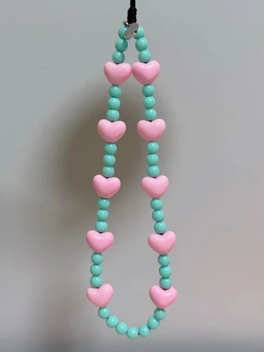 Vista 85 de Drawwind Correa con cuentas para teléfono con pulsera universal, cordón para teléfono celular lindo, pulsera de muñeca con cuentas, cadena de hilo
