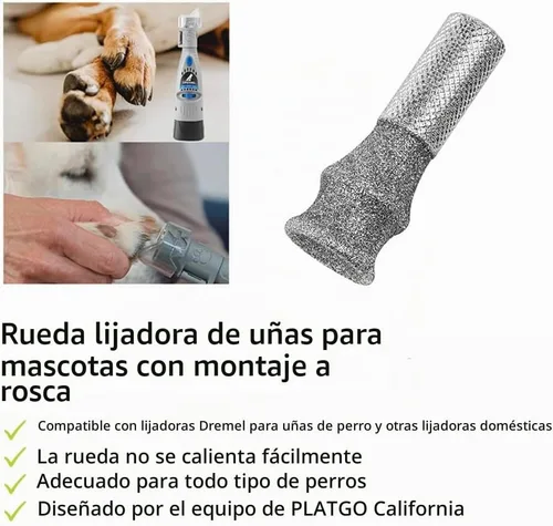 Vista 5 de ClassA+80 - Uñas de diamante para Dremel, herramienta de uñas para perros, especialmente adecuada para perros de pelo largo, brocas de pulido