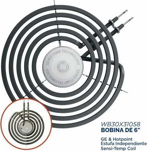 Vista 2 de GE Electrodomésticos y Hotpoint Range 6" Elemento superficial/Quemador de bobina, WB30X31058
