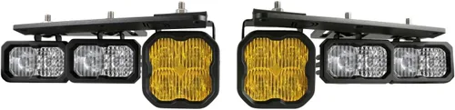 Vista 10 de Diode Dynamics Kit de bolsillo antiniebla serie Stage compatible con Ford Bronco (con parachoques de acero) 2021-2024 con retroiluminación, solo