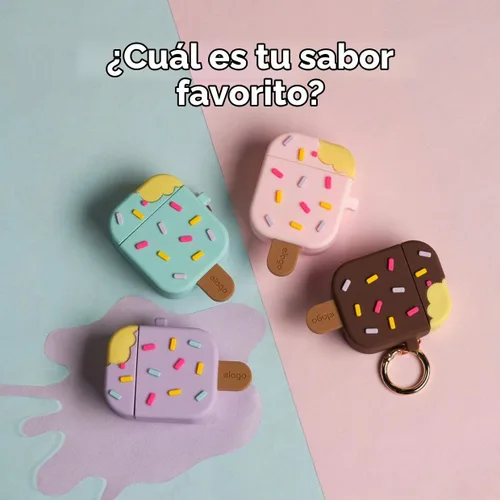 Vista 3 de Elago - Funda para AirPods con llavero para AirPods 2 y 1