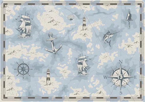 Vista 8 de Old World Map Rug - Alfombra de 2 x 3, alfombra retro marrón de los años 70 para adultos, adolescentes y niños, alfombra antideslizante de franela