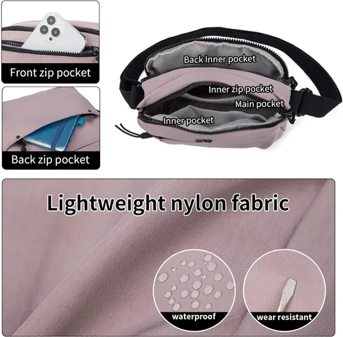 Vista 5 de ETidy Bolso de hombro de moda para mujer, bolso cruzado casual, impermeable, ligero, bolso hobo