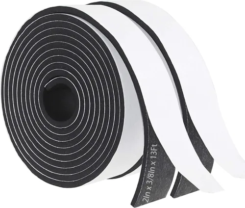 Vista 13 de Cinta aislante de espuma autoadhesiva Storystore, resistente a la intemperie de 1 x 1/8 x 16,5 pies para puertas y ventanas, sello de puerta a