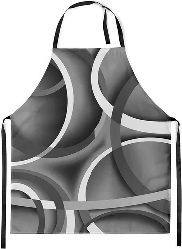 Vista 27 de Castle Fairy Delantal de cocina geométrico en espiral, moderno delantal impermeable con rayas simples para adultos (sin bolsillo), 31 x 26 pulgadas