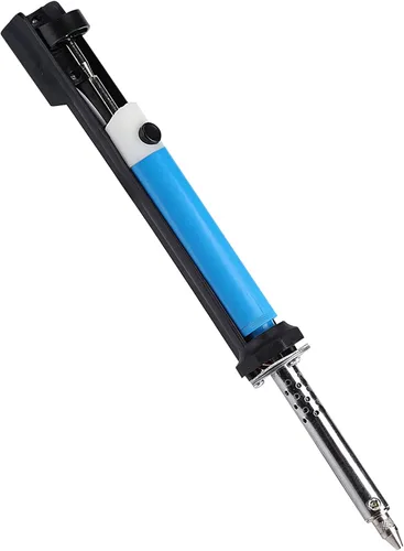 Vista 5 de Aramox 30W 2 en 1 Soldador eléctrico y bomba de desoldadura, herramienta de reparación de aleación de aluminio con protección a tierra