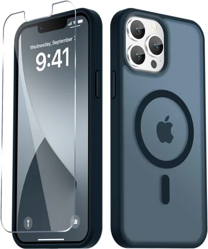 Vista 41 de Funda para Google Pixel 10 Pro XL, cubierta magnética mate, color negro Fit for MagSafe, Screen Protector included, Shockproof Military Grade