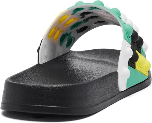 Vista 6 de Engtoy Sandalias para niños y niñas, unisex, ligeras, antideslizantes, puntera abierta, cómodas, para ducha, playa, divertidas sandalias