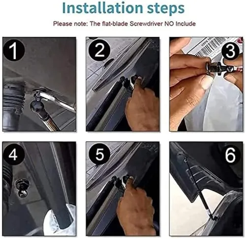 Vista 7 de Varilla de amortiguador para puerta trasera de automóvil, resortes de gas para Renault Sandero/Stepway II (B8) 2013-2020