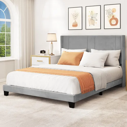 Vista 13 de YITAHOME Queen Size Bed Frame with 4 Storage Drawers and RGB LED Lights Negro