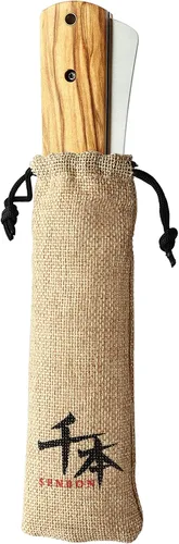 Vista 6 de SENBON Cuchillo de chef plegable de bolsillo ultra afilado de acero inoxidable 440A, cuchillo de utilidad para pelar, cuchillo de fruta, mango