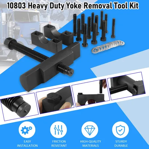 Vista 2 de 10803 Extractor de yugo, kit de herramientas de extracción de yugo resistente, herramienta de extracción de yugo para camiones