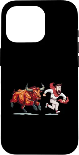 Vista 19 de Funda para iPhone 15 Pro Saint Fermin Bulls Running