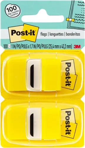 Vista 10 de Post-it Flags Value Pack, 50/Dispenser, 12 Dispensers/Pack, 1 in Wide, Green (680-GN12) (Pack of 4)