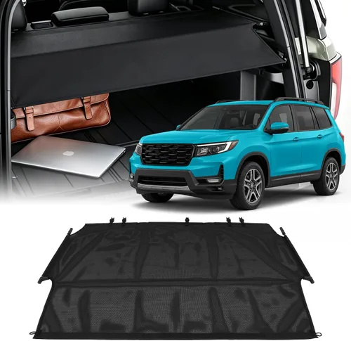 Vista 49 de SCITOO Cubierta de carga 2022-2024 para Jeep Grand Cherokee, accesorios retráctiles para maletero trasero, antimiradas, cubierta de seguridad