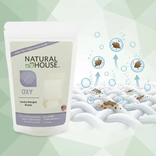 Vista 3 de Natural House Oxy Boost - Blanqueador de oxígeno a base de plantas y cápsulas quitamanchas - Seguro para el color - Sin fragancia - Paquete
