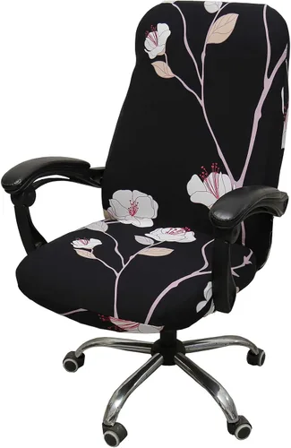 Vista 10 de WOMACO Fundas para Silla de Oficina Estampadas, Funda Elástica para Silla de Computadora Funda Universal para Silla de Jefe Estilo Simplismo Moderno