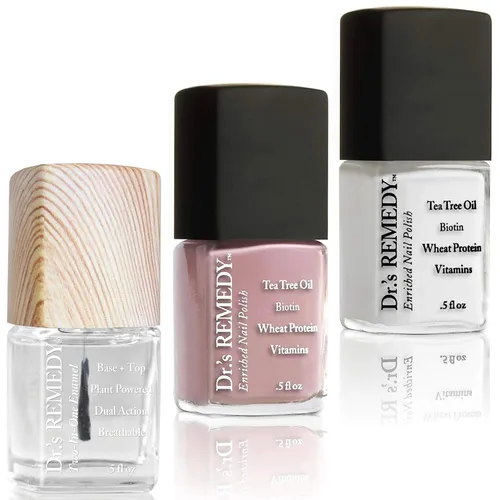 Vista 14 de Dr's Remedy - Kit de 3 esmaltes de uñas, kit ANNIVERSARY, fortalecedor de uñas enriquecido natural, no tóxico y orgánico, BRAVE Berry/TOTAL esmalte