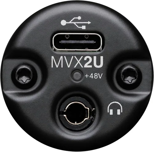 Vista 11 de Shure MVX2U - Interfaz XLR a USB con conector para auriculares, ganancia de 60 dB, monitoreo de latencia cero, alimentación fantasma de 48 V