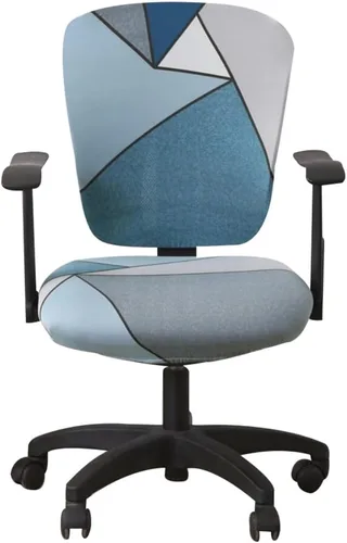 Vista 24 de Jinzio Funda para silla de oficina de computadora, tela protectora dividida y elástica, de poliéster, universal, para escritorio, para silla
