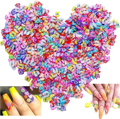 Vista 7 de 5000 piezas de figuras de polímero en 3D para decoración de uñas, bricolaje, suministros para decoración de manualidades