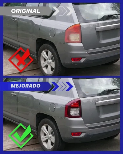 Vista 3 de AUTOONE - Para 2014 2015 2016 2017 Jeep Compass luces traseras de fábrica con bombillas, lado del conductor (LH)