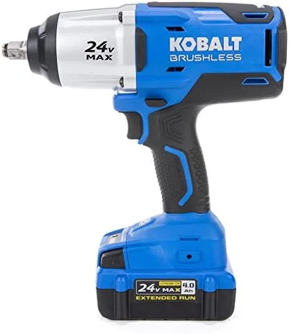 Vista 2 de Kobalt Llave de impacto inalámbrica de 1/2 pulgada de potencia máxima de 24 voltios (artículo # 672825)