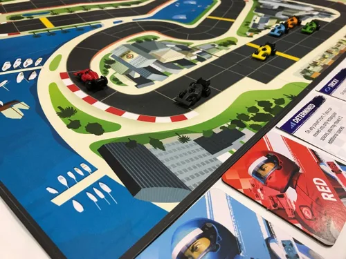 Vista 2 de Juego de mesa CMON Downforce: 2-6 jugadores, mayores de 8 años, deportes, carreras