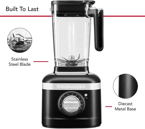Vista 4 de KitchenAid Batidora de velocidad variable K400 con Tamper - KSB4028 - Negro Mate