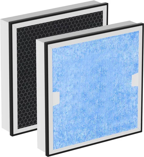 Vista 8 de HEPA 550 y carbón activado MERV-13 Juego de reemplazo de prefiltro compatible con limpiador de aire AlorAir CleanShield, 2 HEPA y 5 prefiltros
