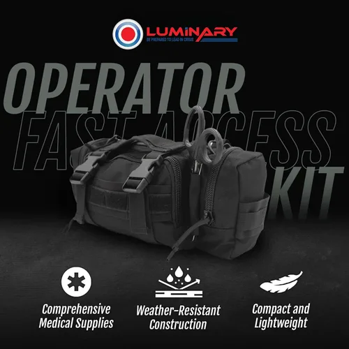 Vista 4 de Luminary OFAK - Kit de acceso rápido para operador, kit de primeros auxilios, bolsa para llevar y llevar para el hogar, chaleco táctico o cinturón