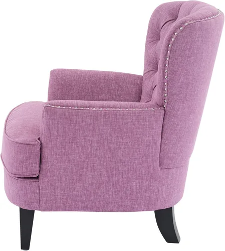 Vista 5 de Christopher Knight Home Tafton - Silla de club de tela, color morado claro