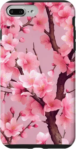 Vista 12 de Sakura Tree Japanese Funda para iPhone 17 con diseño de flores de cerezo rosa