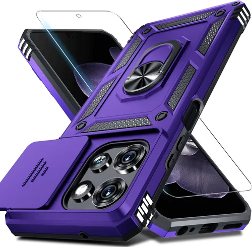 Vista 19 de Funda para Moto G Power 5G 2026/2025 Funda integrada para cámara deslizante negra
