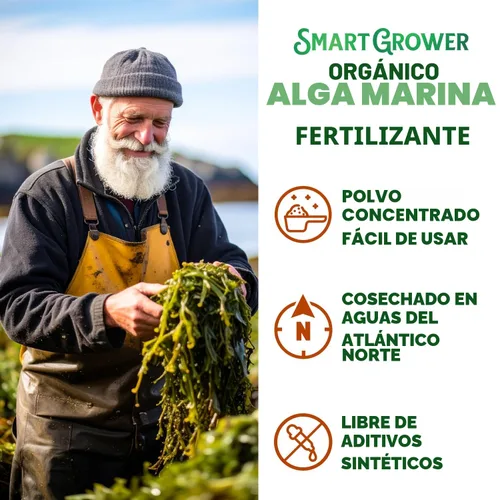 Vista 8 de Fertilizante orgánico de algas marinas para plantas, 2oz hace 50 galones