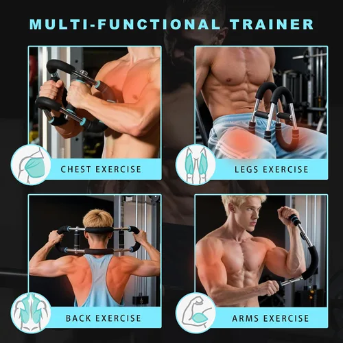 Vista 2 de Twister - Entrenador de brazo de 40 a 90 libras, equipo de entrenamiento de pecho portátil ajustable para hombres y mujeres, entrenamiento de fuerza