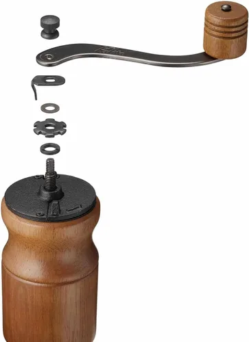Vista 9 de Kalita Kalita - Molinillo de café de madera, molinillo de aluminio estable granular alto KH-10BR ac, marrón, grosor ajustable, molinillo de café