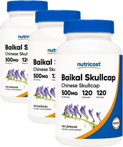 Vista 6 de Nutricost Baikal Skullcap 500 mg, 120 cápsulas vegetarianas, sin gluten