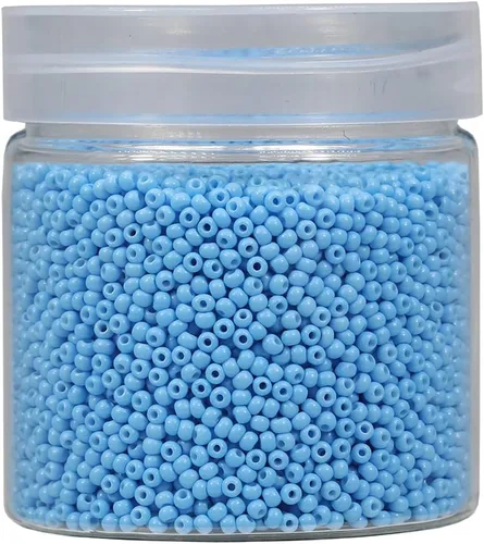 Vista 17 de Bala&Fillic Tamaño casi uniforme Cuentas de semillas redondas de color verde ejército de 2 mm Aproximadamente 10000 piezas/110 gramos en caja
