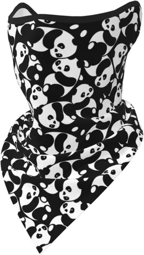 Vista 12 de Polaina para el cuello, bandanas para hombres y mujeres, cubierta de bufanda para la cara con rayos UV, con agujero para las orejas, máscara facial
