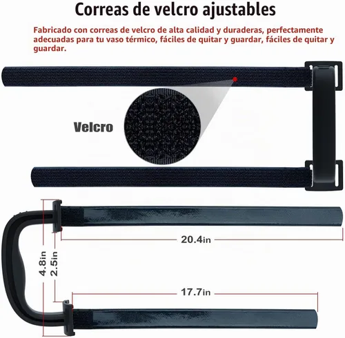 Vista 3 de 11 Colores Anticaídas Asa Ajustable para Vaso Térmico Compatible con 20 Oz a 44 Oz de YETI, RTIC, Ozark Trail, Simple Modern, SIC, SUNWILL, Tervis