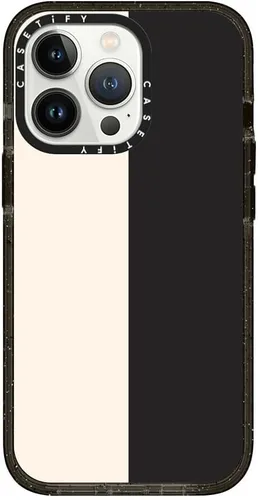 Vista 147 de CASETiFY Impact - Funda para iPhone 13 [protección contra caídas de 6.6 pies/compatible con Magsafe] Black Kingsnake, color negro transparente