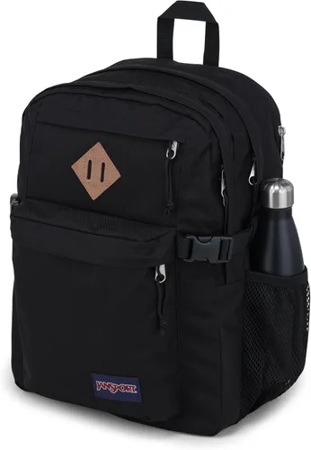 Vista 3 de JanSport Mochila Campus Principal - Mochila para viajes o trabajo con funda para laptop de 15 pulgadas y bolsillos dobles para botellas de agua