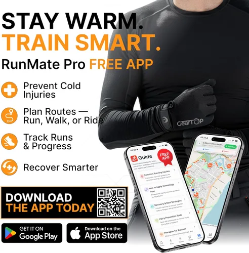 Vista 3 de GearTOP Football Gloves for Men & Women for Cold Weather, Touchscreen Winter Gloves Men Running Gear, Warm Glove Liners for Hiking, Freezer Gloves